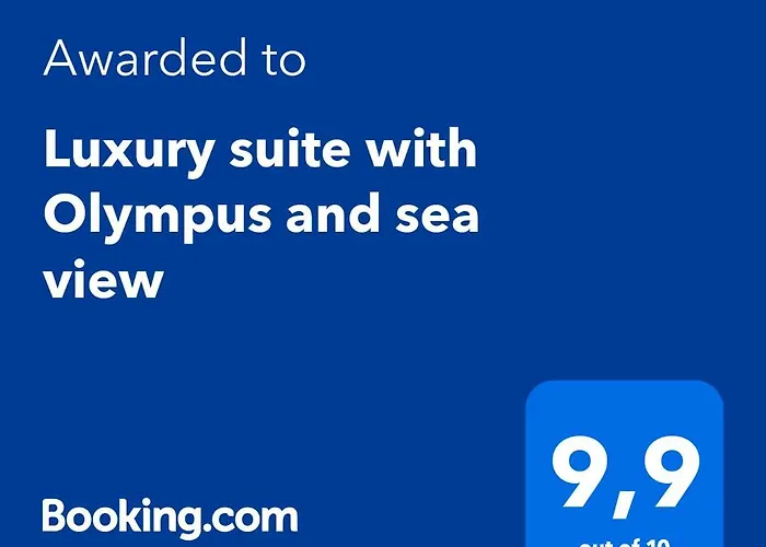 Luxury With Olympus And Sea View 아파트 리토코론